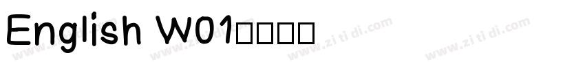 English W01字体转换